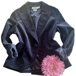 Vintage Nine West Purple Velvet  Blazer Jacket